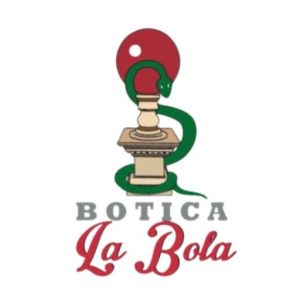 logo botica la bola fondo blanco